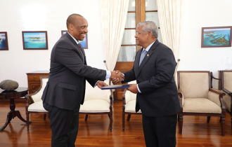 Rwandan High Commissioner Presents Letters of Credence to President Ramkalawan