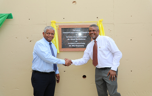 President Ramkalawan Inaugurates "Vilaz Pozitivite" Affordable Housing Project at Pointe Larue