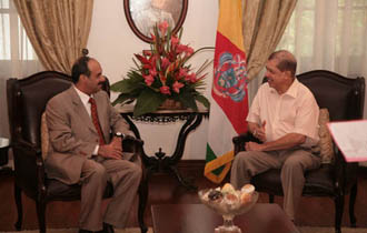 Qatari Envoy Meets President