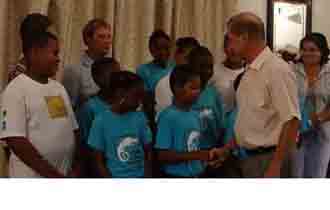 Members of the Wildlife Clubs of Seychelles meet the President