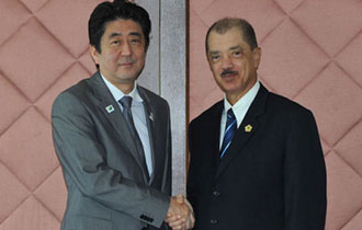 President Michel Meets With Japanese Prime Minister Shinzo Abe