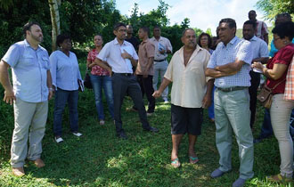 President Danny Faure Visits Baie Lazare District