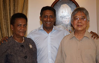 President Faure Thanks Retired Ambassadors for their Service to Seychelles