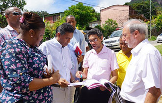 President Faure Visits Plaisance and Les Mamelles
