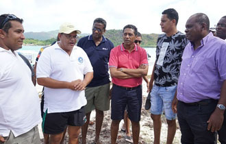 President Faure Visits Praslin and Curieuse