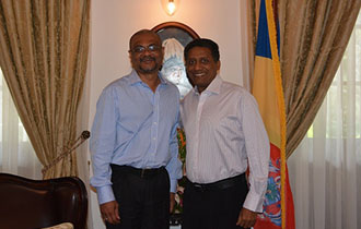 President Danny Faure welcomes first Seychellois Country Director for UN AIDS