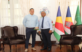 Seychelles' Master Blender Pays Courtesy Call on President Ramkalawan