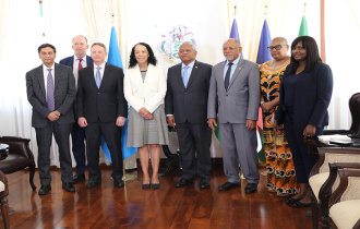 President Ramkalawan Welcomes IMF African Department Leadership at State House